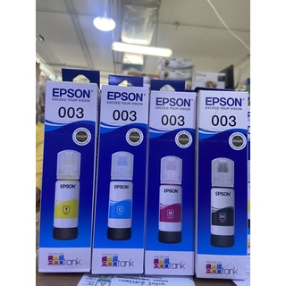 หมึกพิมพ์ Epson Ink 003 เติมง่ายให้การพิมพ์ที่ชัด หมึกไม่เลอะ สำหรับปริ๊นเตอร์รุ่น L3110 และ L3150