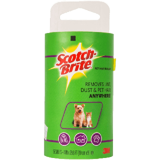 Scotch-Brite® Lint Roller Refill 56 Sheet, Remove Lint Dust and Pet Hair สก๊อตช์-ไบรต์® รีฟิลลูกกลิ้งขจัดฝุ่น 56 แผ่น ขจัดขนสัตว์บนเสื้อผ้า