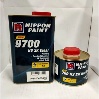 🔥Nippon 9700 2K Clear Coat High Solid #Nax Premila 2:1 With Hardener 0.5Litter