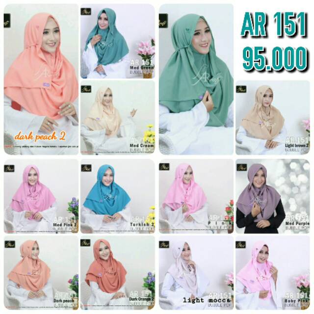 ฮิญาบ AR RAFI/HIJAB AR 151/HIJAB BERGO