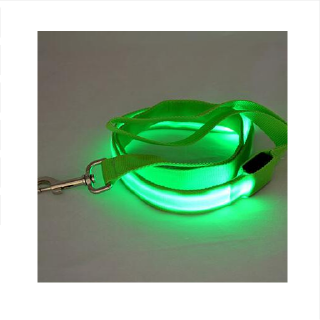 LED สายจูงมีแสงไฟสุนัข ปลอดภัยตอนกลางคืน SAF-T-Leash