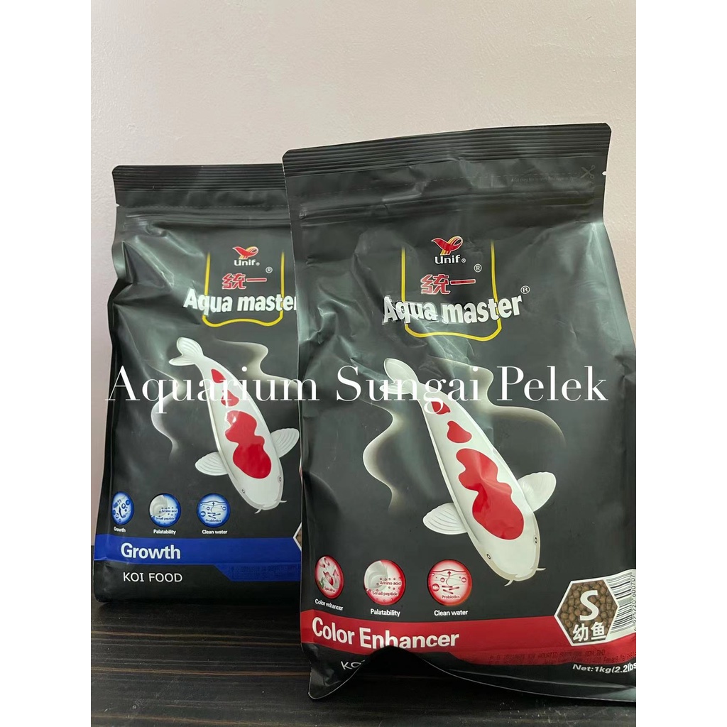 Aqua Master Koi Food For Growth สี Enhancer S ขนาด 1 กก. Ikan Koi 一