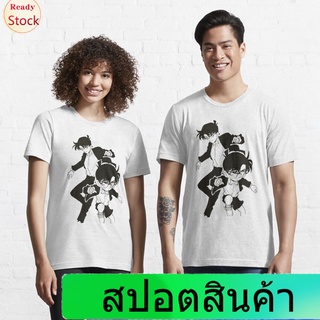 Illicit นักสืบโคนันเสื้อยืดถักฤดูร้อน Detective Conan Shinichi Conan T Shirt Essential T-Shirt Detective Conan Mens Wom