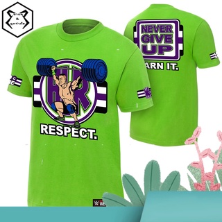 WWE เสื้อยืด เสื้อมวยปล้ำ John Cena Cenation Respect