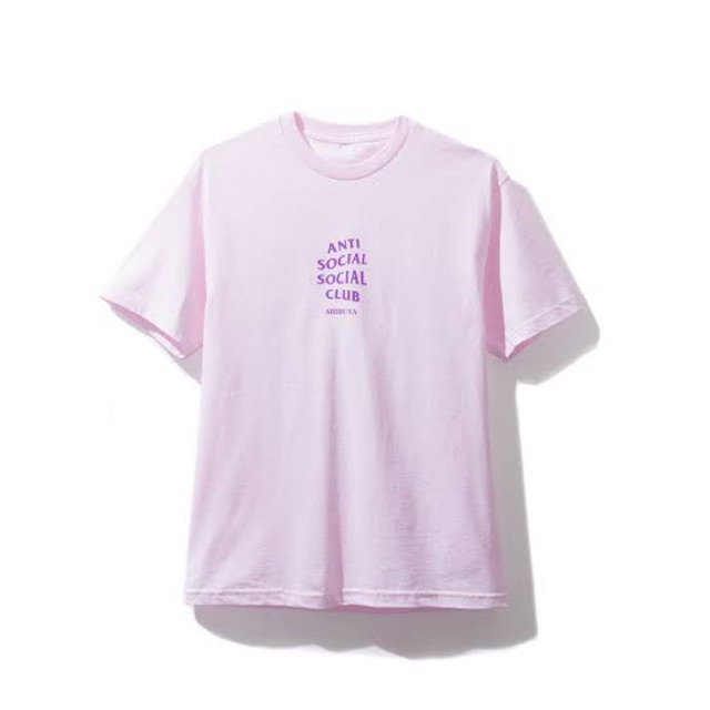 ของแท้ เสื้อยืด Anti Social Social Club Shibuya Pink Tee