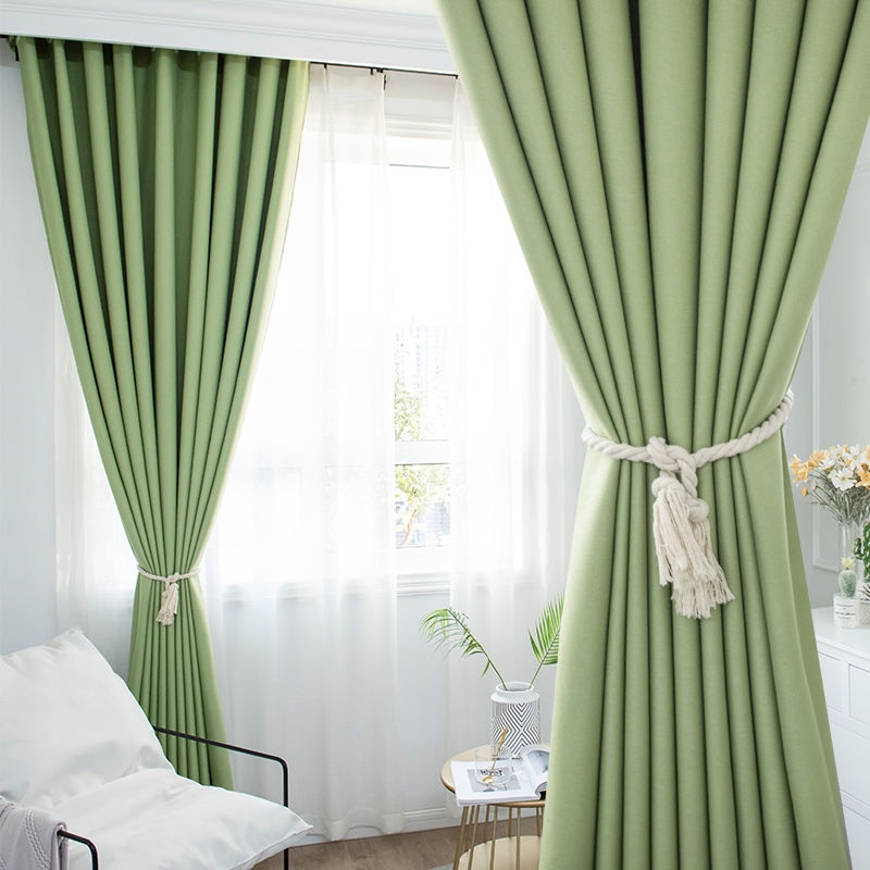 แนะนำ ผ้าม่าน ผ้าม่านกั้นห้อง สีพื้น ไม่มีลาย ผ้าม่านประตู ม่านหน้าต่าง ผ้าเคลือบ UV กันแดด ห่วงตาไก่ ราคาพิเศษ มีเก็บเงินปลายทาง