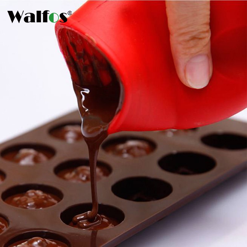 WALFOS ช็อคโกแลตปฏิบัติช็อคโกแลตหลอมเนยความร้อนนมเทเหยือกแม่พิมพ์