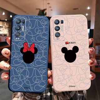 เคสซิลิโคนนิ่ม ขอบตรง ลายมิกกี้ มินนี่ อวาตาร์ สําหรับ OPPO Reno6 Z 5G Reno 5 Pro 4 4G 3 Reno2 Z F