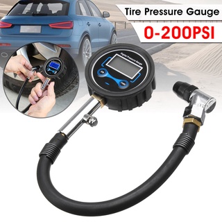 เกจวัดลมยาง ดิจิตอล อย่างดี ที่วัดลมยาง 0-200 PSI เกจ์วัดลมย…