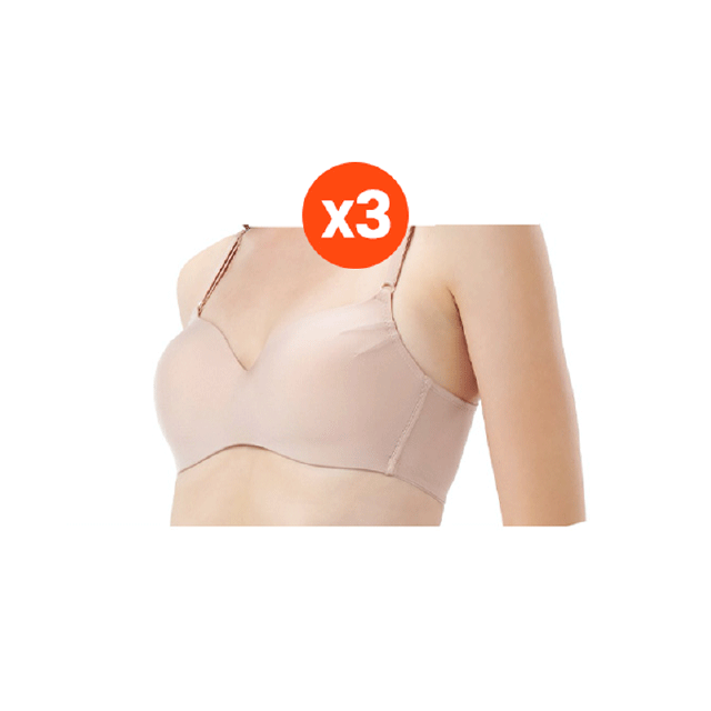 Wacoal Surprise Comfort Bra บราไร้โครง เซ็ท 3 ชิ้น รุ่น WB3X96 สีเบจ (BE)