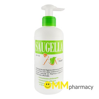 Saugella you fresh pH 4.5 200 ml. ผลิตภัณฑ์ทำความสะอาดจุดซ่อนเร้น สูตรให้ความเย็นสบาย