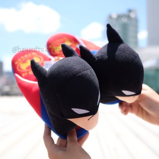 รองเท้าใส่ในบ้าน พื้นหนา โลโก้ Batman แบทแมน สีแดง DC Comics Justice League