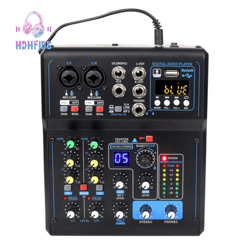 192KHz Mixer Sound Card Audio Mixer Sound Board Console Desk System