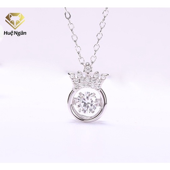 925 Hue Ngan สร้อยคอเงินอิตาลี - มงกุฎน่ารัก PP1595