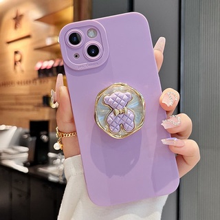 เคสโทรศัพท์มือถือ ลายการ์ตูนหมี พร้อมขาตั้ง สําหรับ vivo รุ่น S1 Pro
