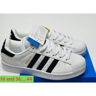 รองเท้า Adidas Superstar รองเท้าผ้าใบแบบหนัง รองเท้าลำลองแฟชั่น