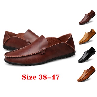 รองเท้าโลฟเฟอร์ลําลอง หนังวัว สําหรับผู้ชาย มี 4 สี # มูราห์…