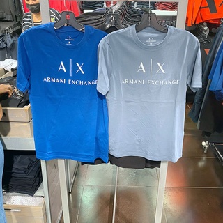 [S-5XL]Ax Armani Exchange เสื้อยืดลําลอง ผ้าฝ้าย แขนสั้น คอกลม พิมพ์ลายตัวอักษร สําหรับผู้ชาย