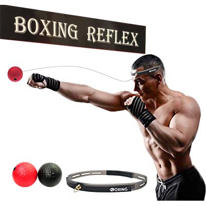 BOXING REFLEX BALL ลูกบอลซ้อมชกมวยสำหรับฝึก ความเร็ว และความแม่นยำ
