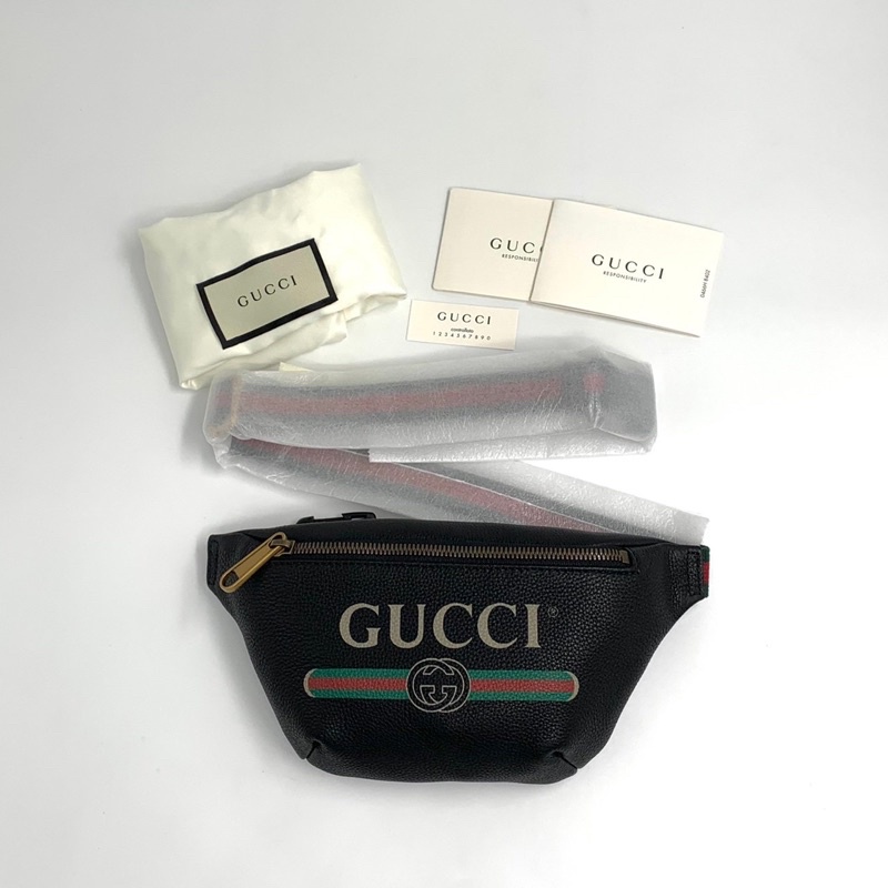 New Gucci belt bag supreme black mini ของแท้