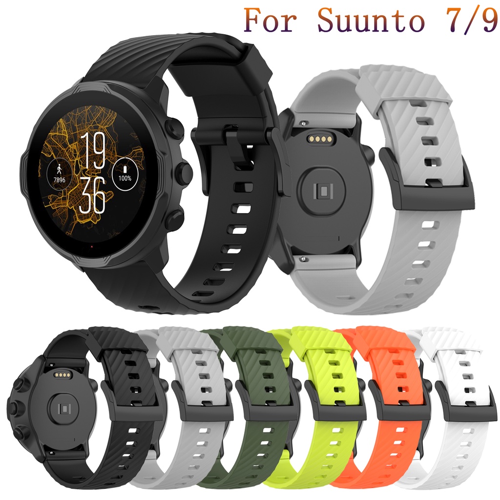 สายนาฬิกาข้อมือซิลิโคน แบบเปลี่ยน สําหรับ Suunto 7 9 baro Suunto D5 Spartan Sport