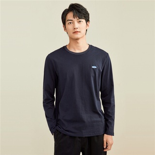 GIORDANO Online Exclusive เสื้อยืดผู้ชาย แขนยาว Mens long sleeve tee 13091793