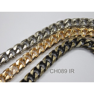 CH089 IR โซ่เหล็กชุบเคลือบโลหะ โซ่สำหรับสายกระเป๋า ยาว1เมตรขึ้นไป bag chain 1m.