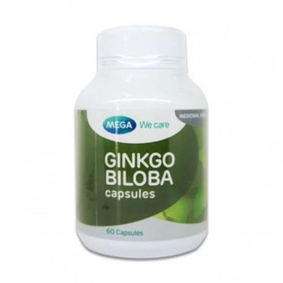 MEGA GINKO BILOBA 60CAP สารสกัดจากใบแป๊ะก๊วย บำรุงสมอง