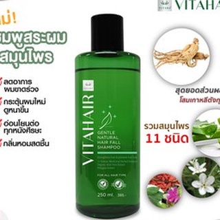 Vitahair Gentle Natural Hair Fall Shampoo &amp; Conditioner | ไวทาแฮร์ แชมพูและครีมนวดผม