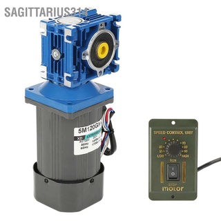 Sagittarius314 AC220V 120W Self Locking Worm Speed Adjustable CW/CCW Gear Motor with Governor