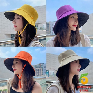 Chokchaistore หมวกใส่ได้ "สองด้าน" หมวกกันแดดกลางแจ้ง Double-sided sun hat