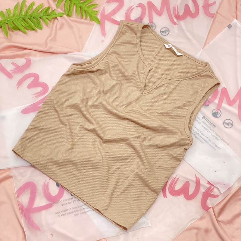 ✨ROMWE พร้อมส่ง เสื้อแขนกุด