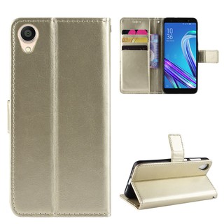 Asus ZenFone Live L1 ZA550KL G552KL Flip Cover Faux Leather Phone Case ด้วยเชือกเส้นเล็ก, หนัง, ซองโทรศัพท์