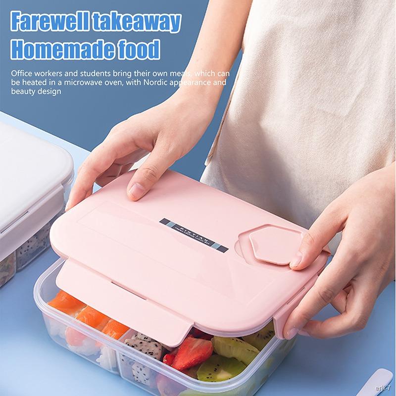 Thermal Leakproof Lunch Box Separate Compartments Snack Storage Box