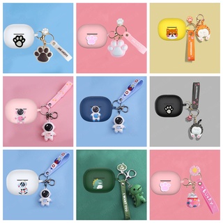 เคสหูฟังซิลิโคน ลายการ์ตูนนักบินอวกาศ แมว สุนัข แพนด้า พร้อมพวงกุญแจ สําหรับ vivo TWS2 2e vivo tws 2e
