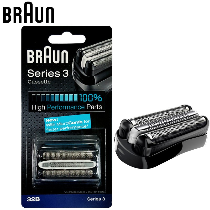 Braun 32B อุปกรณ์มีดโกน Omental หัวมีดเหมาะสําหรับ Series 3 บรรจุภัณฑ์แบบสุ่ม