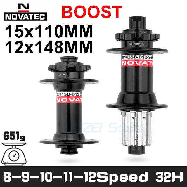 Novatec Mtb Boost Thru Hub D041Sb-15 D442Sb-X12 8/9/10/11/12 แบบ 32 หลุม 142/148 มม. สําหรับรถจักรยานยนต์