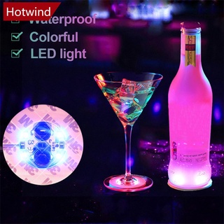 Hotwind ที่รองแก้ว มีไฟ LED เรืองแสง ขนาดเล็ก หลากสี สําหรับตกแต่งงานปาร์ตี้ บาร์ ไนท์คลับ S4X4