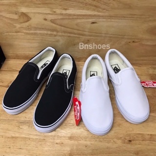 Vans Classic Slip On - สีขาว (พร้อมกล่อง) ✅ เก็บเงินปลายทางได้