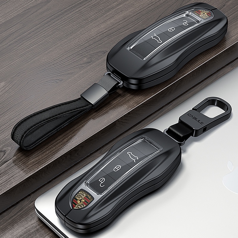 Porsche Car High-End Alloy รวมทุกอย่าง Key Case Cayenne Macan Panamera 718 911 กุญแจรถป้องกันกรณี