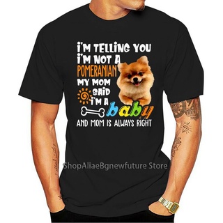 เสื้อยืดผ้าฝ้าย พิมพ์ลาย Im Telling You Im Not A Pomeranian Im A Men CApjac63BAiglb42 สําหรับผู้ชายSize S-5XL