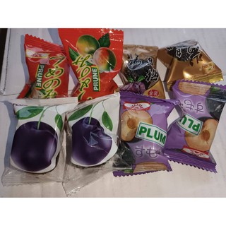 บ๊วยเม็ดใหญ่หวานอมเปรี้ยวคละแบบได้2กิโลกรัมอร่อยมาก