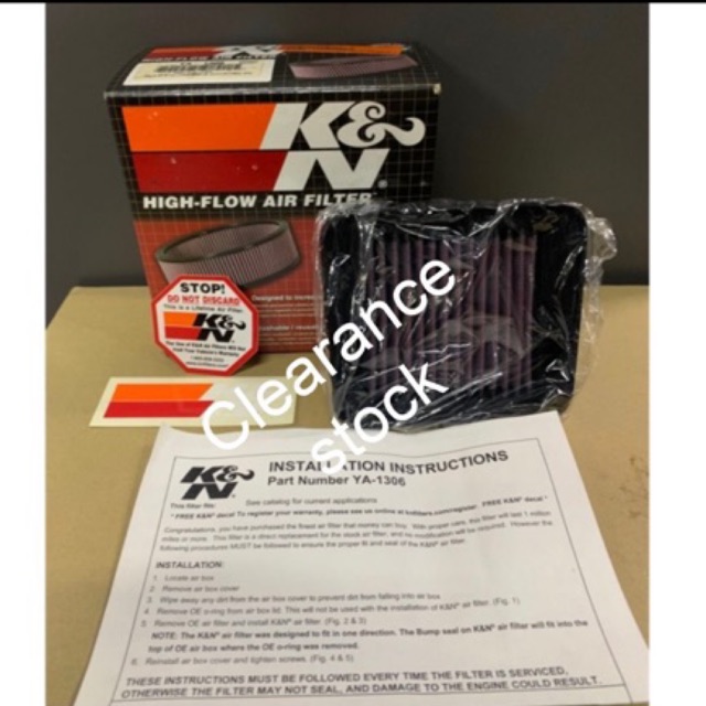 AIR FILTER K&N USA 135LC V1/V2/V3/V4/V5/V6/V7/V8 135LC V1-V8 100%ORIGNAL K & N เสนอราคาS