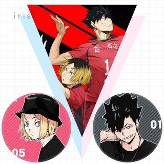 Hot Japan Anime Haikyuu ! ! เข็มกลัดลายการ์ตูนสําหรับตกแต่งเสื้อผ้า