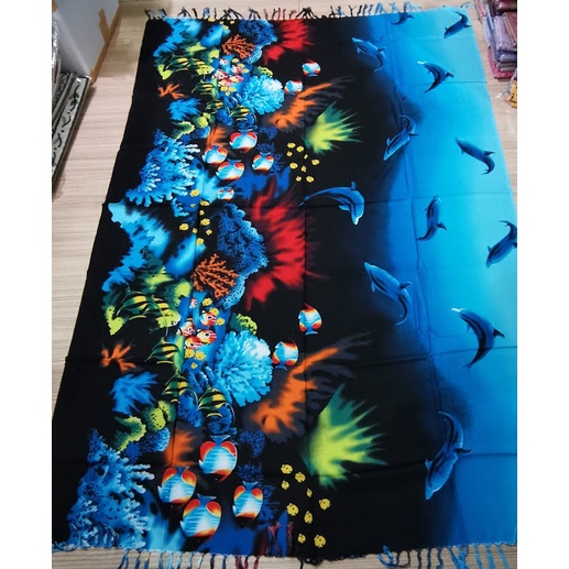 #sarongผ้าคลุมชุดว่ายน้ำไปเที่ยวทะเลชายหาดผืนใหญขนาด1.10*1.60ซม.พร้อมส่งทันทีเก็บปลายทางได้คะ - รูปที่ 6