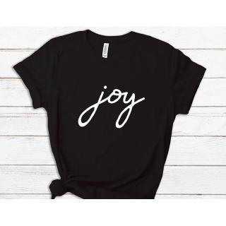 【100% cotton】เสื้อยืดลําลอง ผ้าฝ้าย แขนสั้น พิมพ์ลาย Joy สไตล์ฮิปสเตอร์ สําหรับสตรี