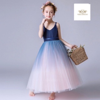 💕 ❤️  Cute Dress Girls.❤️  💕 เซท2ชิ้น ชุดกระโปรงยาว+ที่คาดผมไข่มุก  สวย Dress ขนาด 140, 160, 170