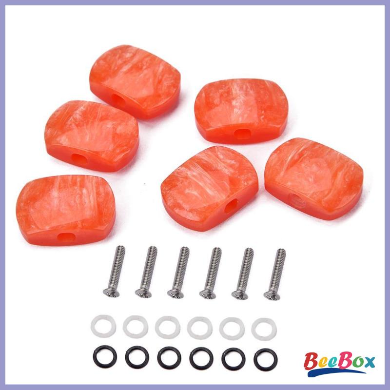 [Szgqmyyx2] 6ชิ้นหมุดสี่เหลี่ยมขนาดใหญ่ปุ่มลูกบิดสําหรับกีตาร์คลาสสิก