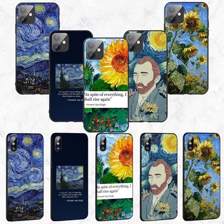 เคสโทรศัพท์มือถือ ซิลิโคนนิ่ม ลายภาพวาด Starry Night Van Gogh Ablu183 สําหรับ Iphone 11 12 Mini Pro Max Se 2020