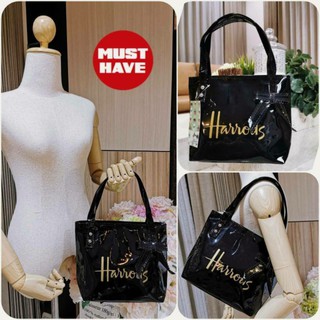 Dont Miss! Harrods London Top-handle Shopping Bag With Details